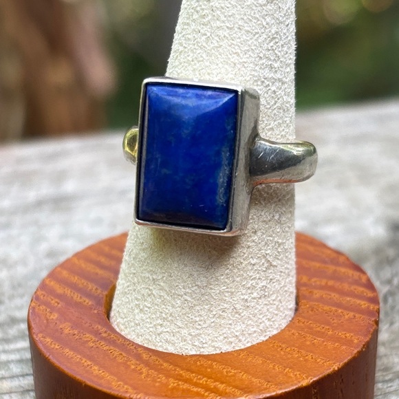 Vintage Jewelry - Silver Ring Lapis Lazuli